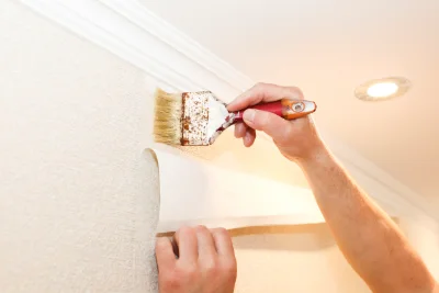 Pose de papier peint à Duesme — revêtements muraux et toiles de verre